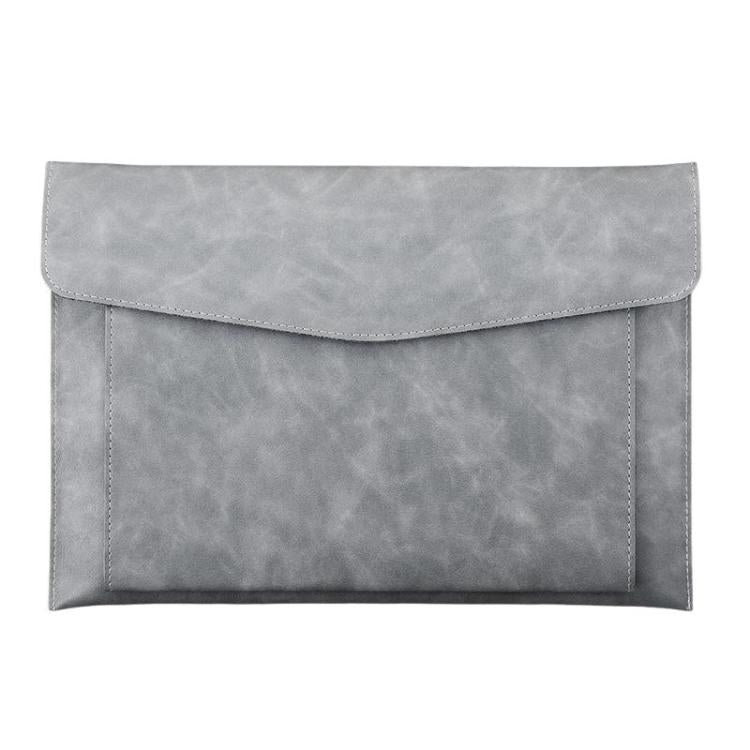 A4 Double Layer PU Document Bag 14 Inch Laptop Briefcase File Organizer Holder For Office School Supplies