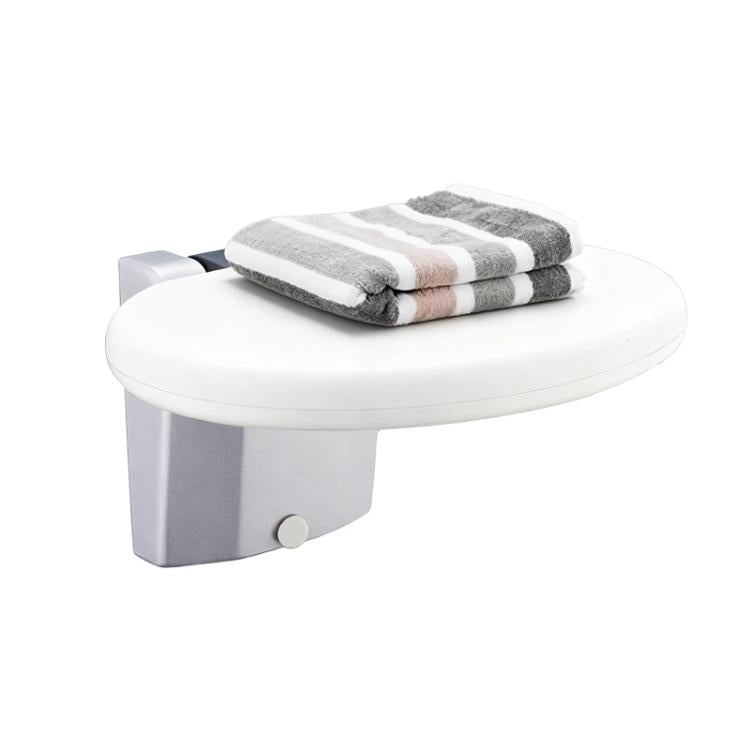 Folding Bathroom Shower Stool With Non-Slip Aluminum Base