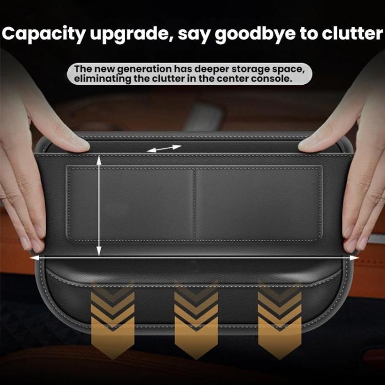 Multifunctional Car Interior Seat Crack Storage Box, Size: 30x20x4cm - Flat Line