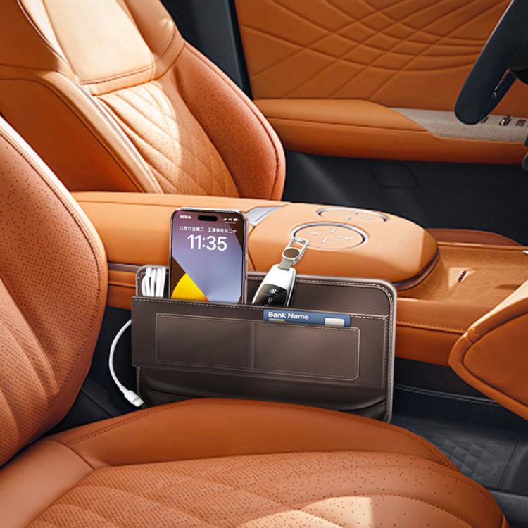 Multifunctional Car Interior Seat Crack Storage Box, Size: 30x20x4cm - Flat Line