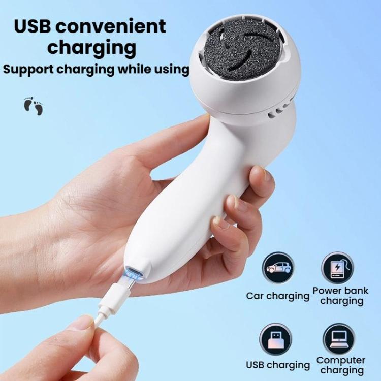 ZM-518 Electric Vacuum Callus Remover With Digital Display Dead Skin Callus Foot File Machine, Spec: White