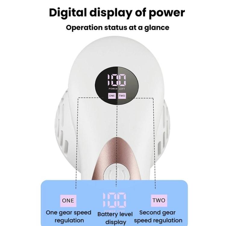 ZM-518 Electric Vacuum Callus Remover With Digital Display Dead Skin Callus Foot File Machine, Spec: 10pcs White