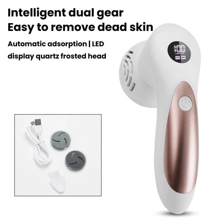 ZM-518 Electric Vacuum Callus Remover With Digital Display Dead Skin Callus Foot File Machine, Spec: 13pcs White