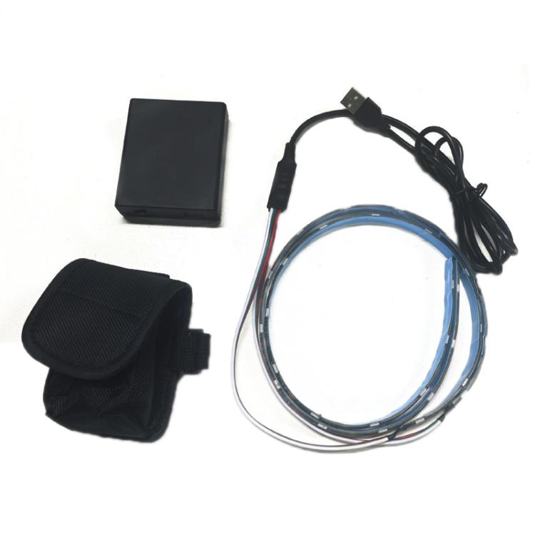 Scooter Chassis RGB Ambient Lighting Strip With Battery Compartment, Specification: 0.5m 15 Lights