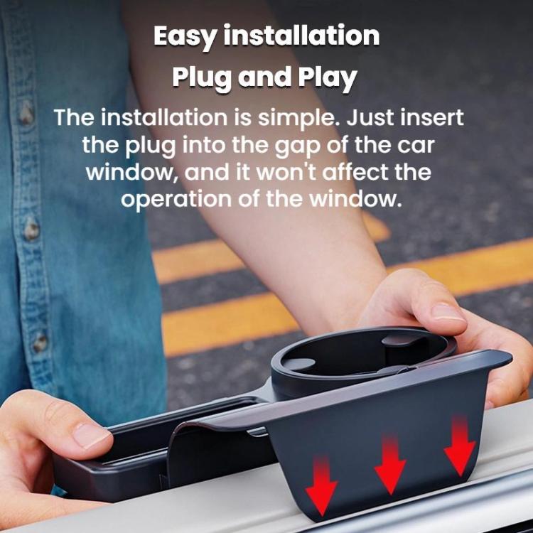 SHUNWEI Multifunctional Door Storage Cup Holder Mobile Phone Slot Storage Box - 202x176x91mm