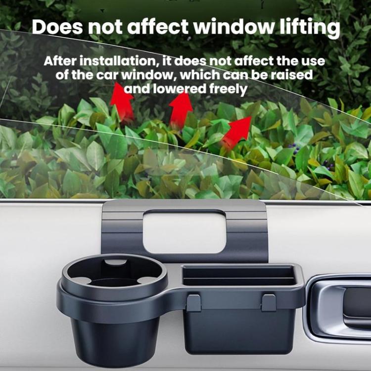 SHUNWEI Multifunctional Door Storage Cup Holder Mobile Phone Slot Storage Box - 202x176x91mm
