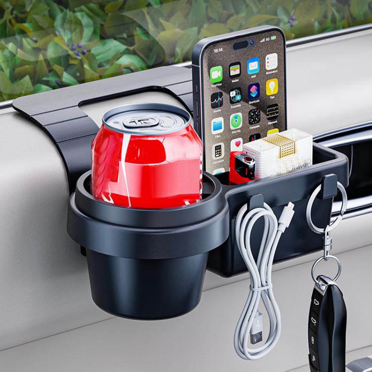 SHUNWEI Multifunctional Door Storage Cup Holder Mobile Phone Slot Storage Box - 202x176x91mm