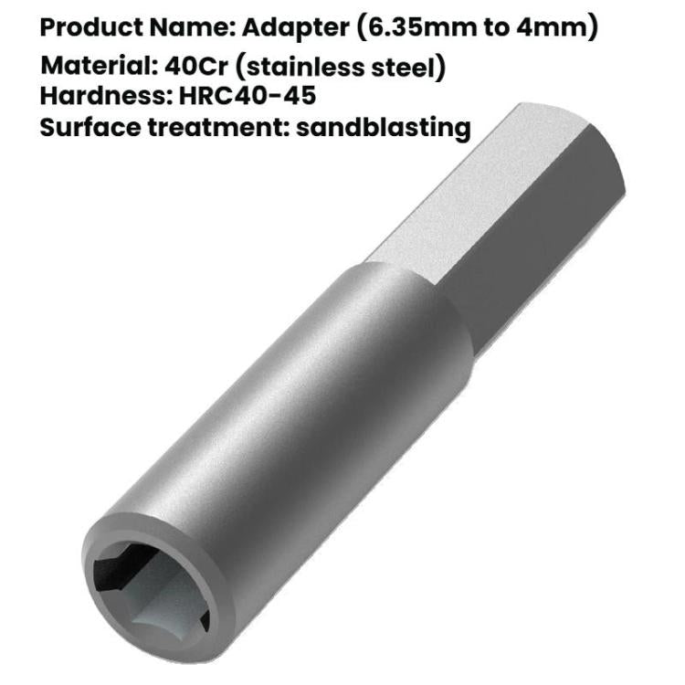 5pcs 6.35mm To 4mm Multi-Function Bit Adapter Screwdriver Bit Accessories