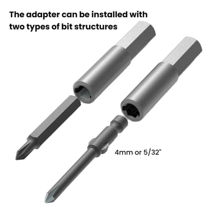 5pcs 6.35mm To 4mm Multi-Function Bit Adapter Screwdriver Bit Accessories