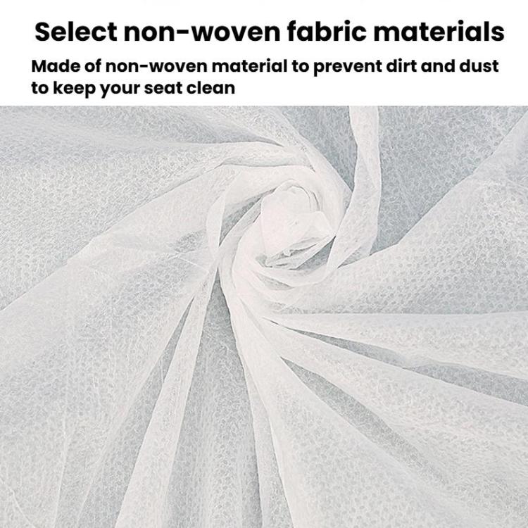10pcs Disposable Seat Cover Disposable Non-Woven Train Seat Cover Anti-Dirt Dust-Proof Protective Seat Cushion, Spec: Without Armrests