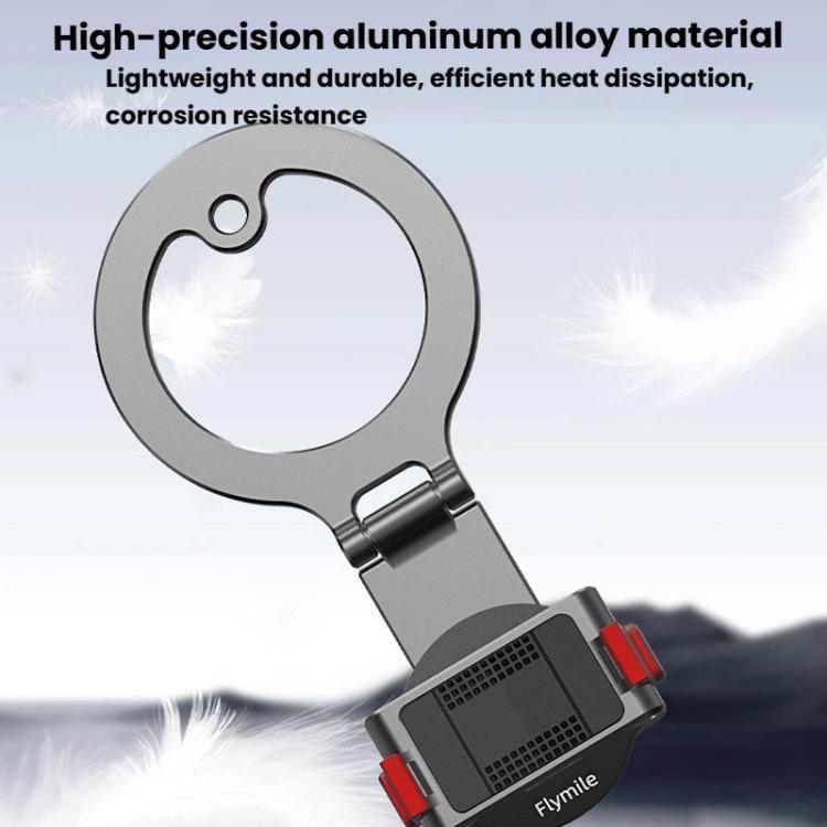 For DJI Osmo Action 3 / 4 / 5 Pro / Osmo 360 Flymile Quick-Release Magnetic Mount - Black