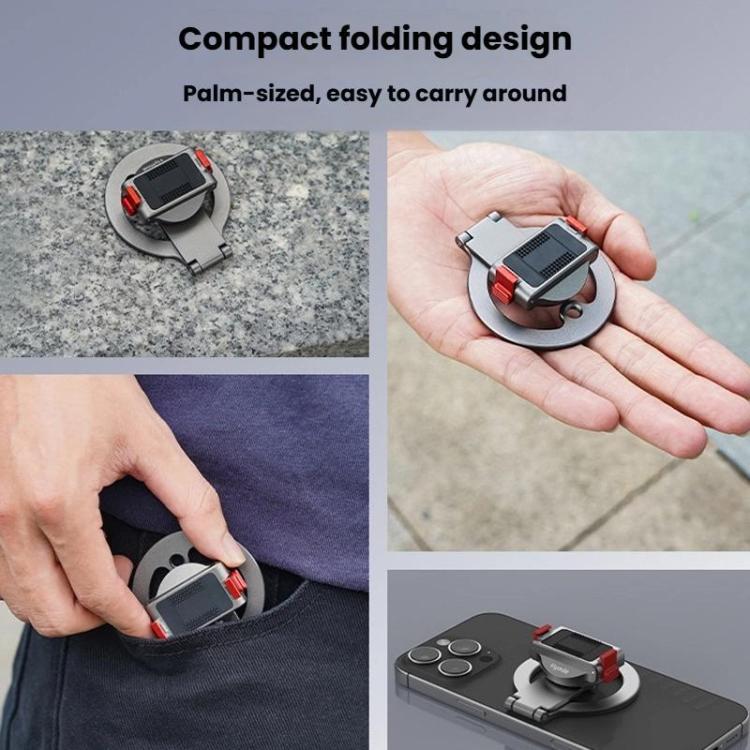 For DJI Osmo Action 3 / 4 / 5 Pro / Osmo 360 Flymile Quick-Release Magnetic Mount - Black