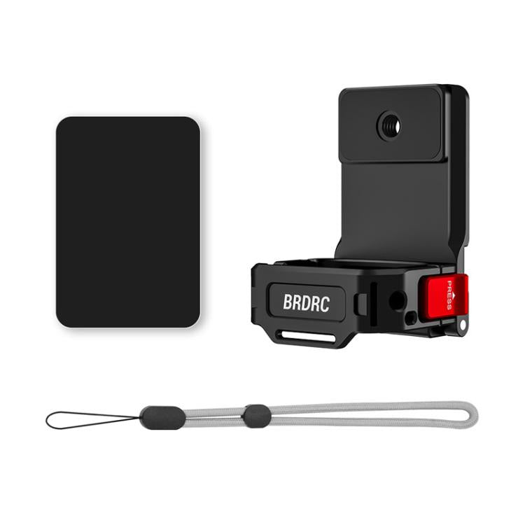 For DJI OSMO POCKET 3 BRDRC Magnetic Mount Expandable Back Clip Adapter - Black