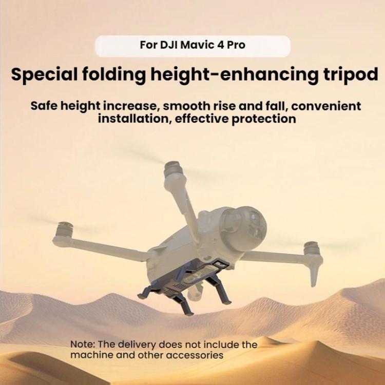 For DJI Mavic 4 Pro BRDRC Heightened Support Tripod Landing Gear Accessory - Gray