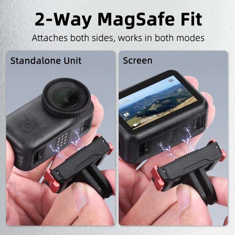 For DJI Osmo Nano Magnetic Quick-Release Base Two-Jaw Bracket, Version: Plastic