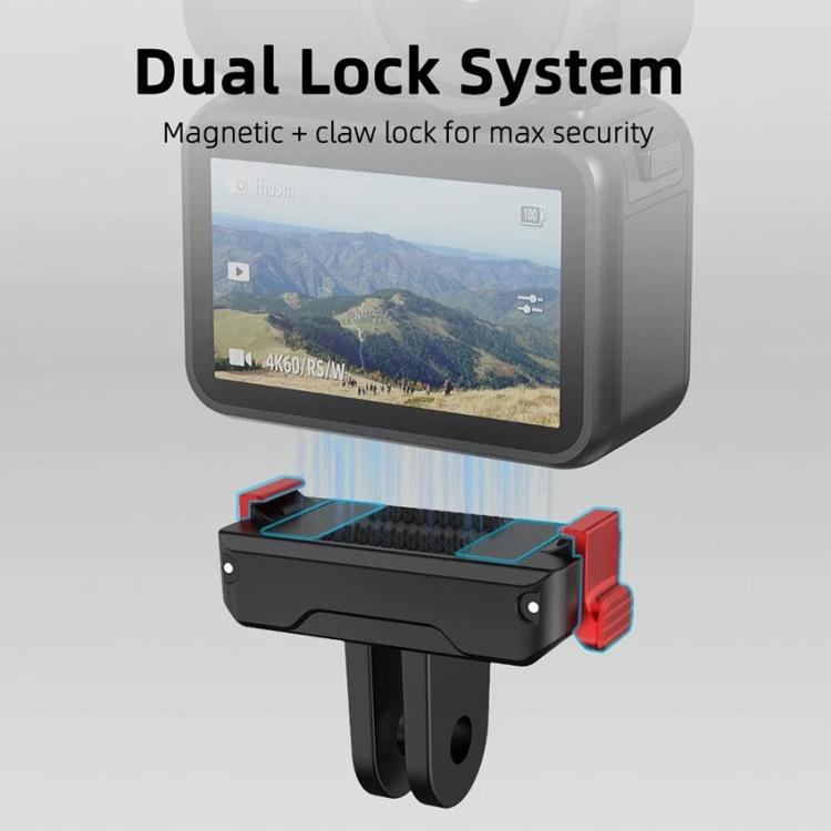 For DJI Osmo Nano Magnetic Quick-Release Base Two-Jaw Bracket, Version: Plastic