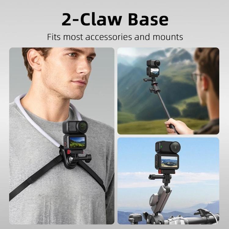 For DJI Osmo Nano Magnetic Quick-Release Base Two-Jaw Bracket, Version: Plastic