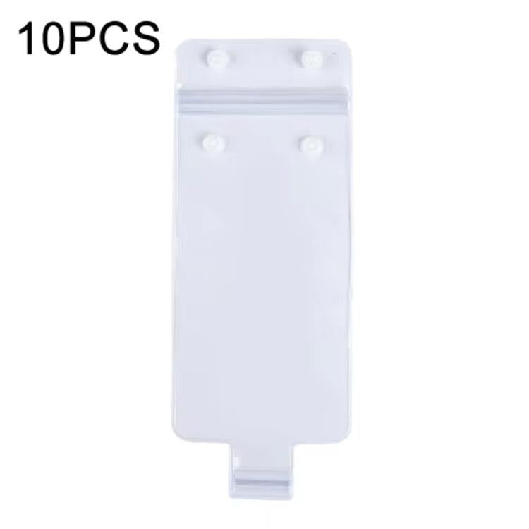 10pcs Waterproof Phone Pouch For Cycling Rechargeable Mount-CompatibleTouchscreen-Enabled Rainproof Case - Transparent
