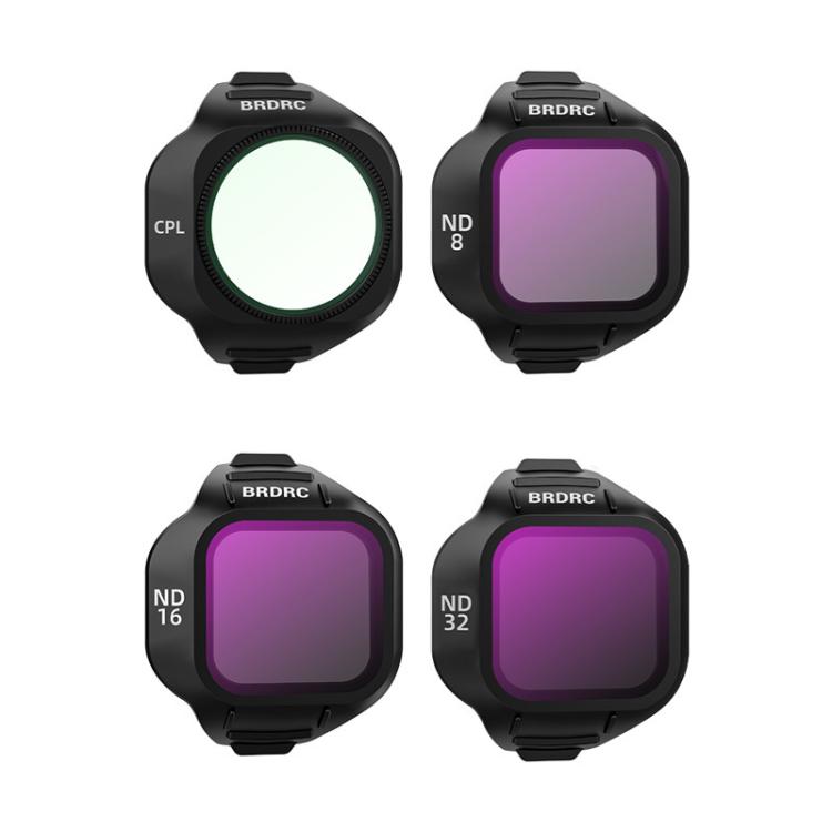 For DJI MINI 5 PRO BRDRC Drone Filters Lens Accessories, Specification: CPL+ND8+ND16+ND32