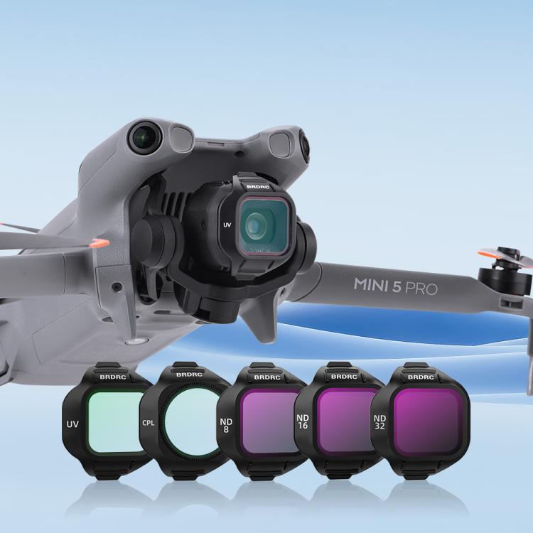 For DJI MINI 5 PRO BRDRC Drone Filters Lens Accessories, Specification: CPL+ND8+ND16+ND32