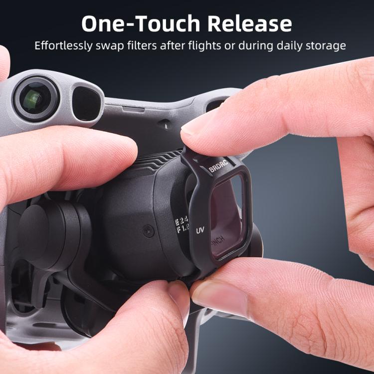 For DJI MINI 5 PRO BRDRC Drone Filters Lens Accessories, Specification: CPL+ND8+ND16+ND32