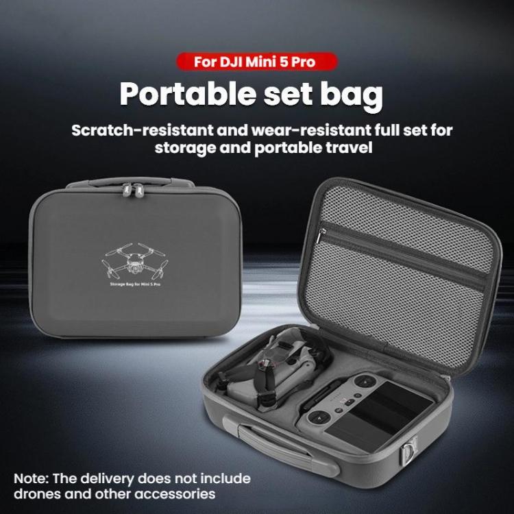 For DJI Mini 5 Pro BRDRC Portable Crossbody Storage Bag - Gray