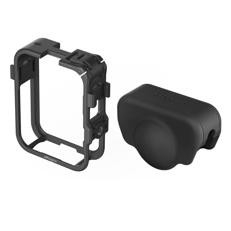 For DJI Osmo 360 aMagisn Expansion Cage Plastic Frame with Lens Cap - Black