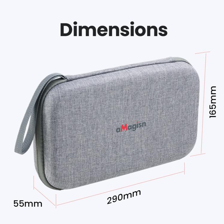 For Insta360 GO Ultra aMagisn Storage Case Protective Bag for Camera, Silicone Sleeve, Cage, Selfie Stick and Accessories, Size: M