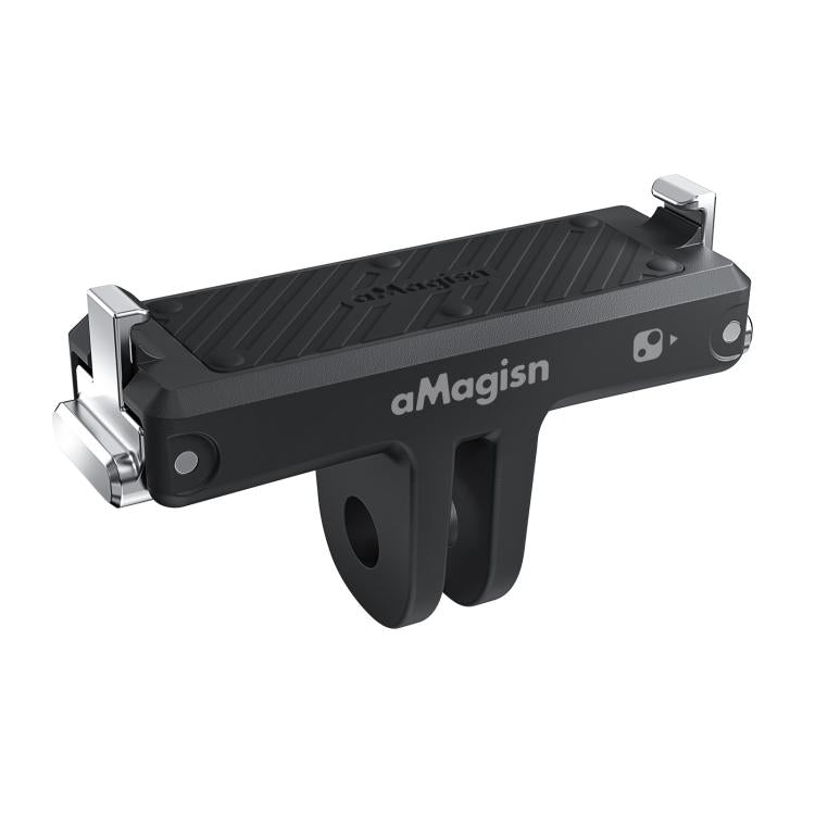 For Insta360 Go Ultra Camera aMagisn Quick Release Magnetic Base Plastic Mount Adapter - Black