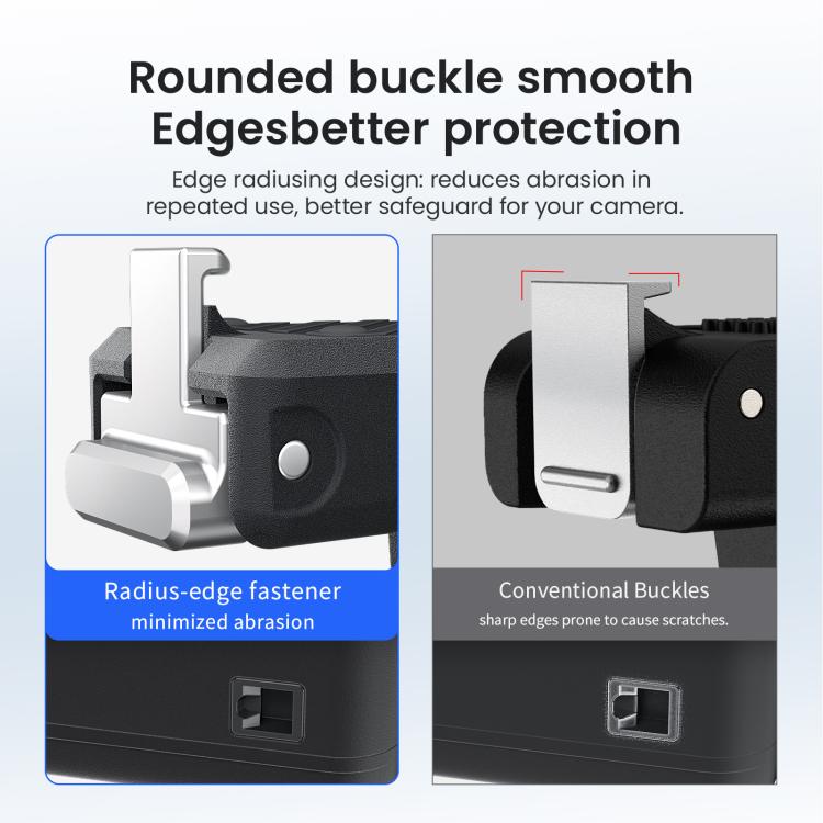 For Insta360 Go Ultra Camera aMagisn Quick Release Magnetic Base Plastic Mount Adapter - Black