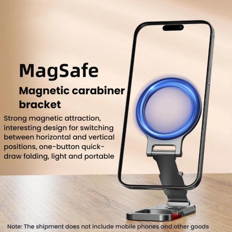 Flymile MB015 Magsafe Magnetic Cell Phone Shooter Folding Metal Clip 1/4 Expanding Stand Accessory