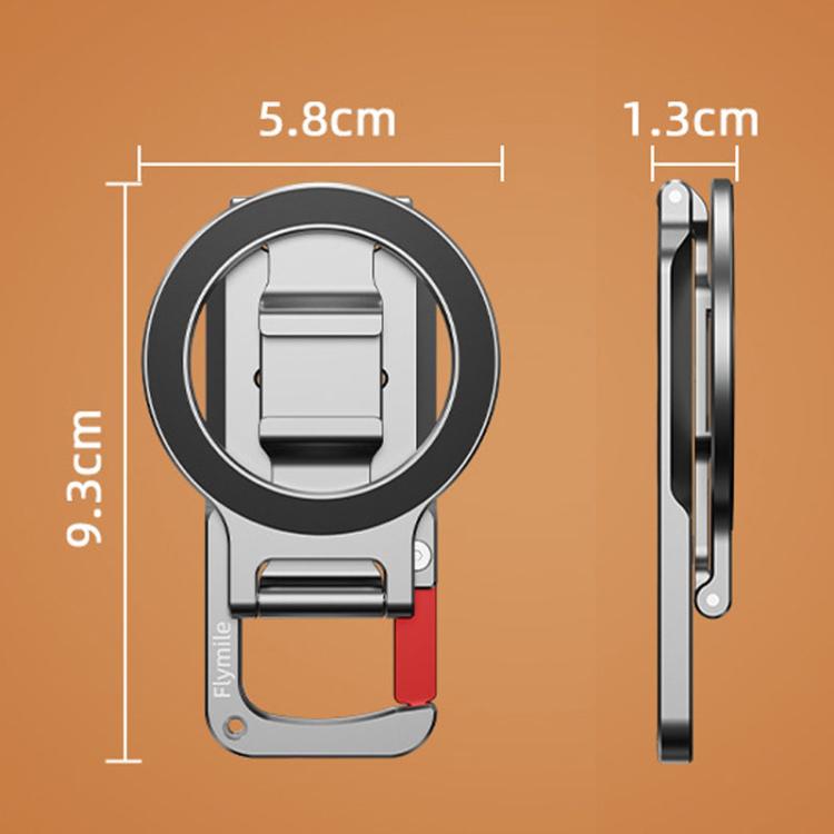 Flymile MB015 Magsafe Magnetic Cell Phone Shooter Folding Metal Clip 1/4 Expanding Stand Accessory