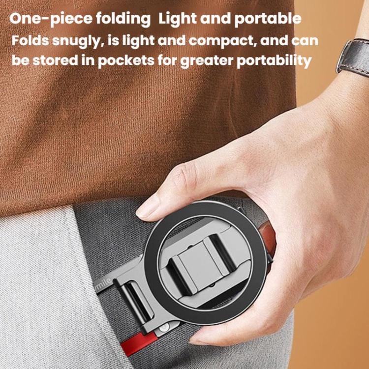Flymile MB015 Magsafe Magnetic Cell Phone Shooter Folding Metal Clip 1/4 Expanding Stand Accessory
