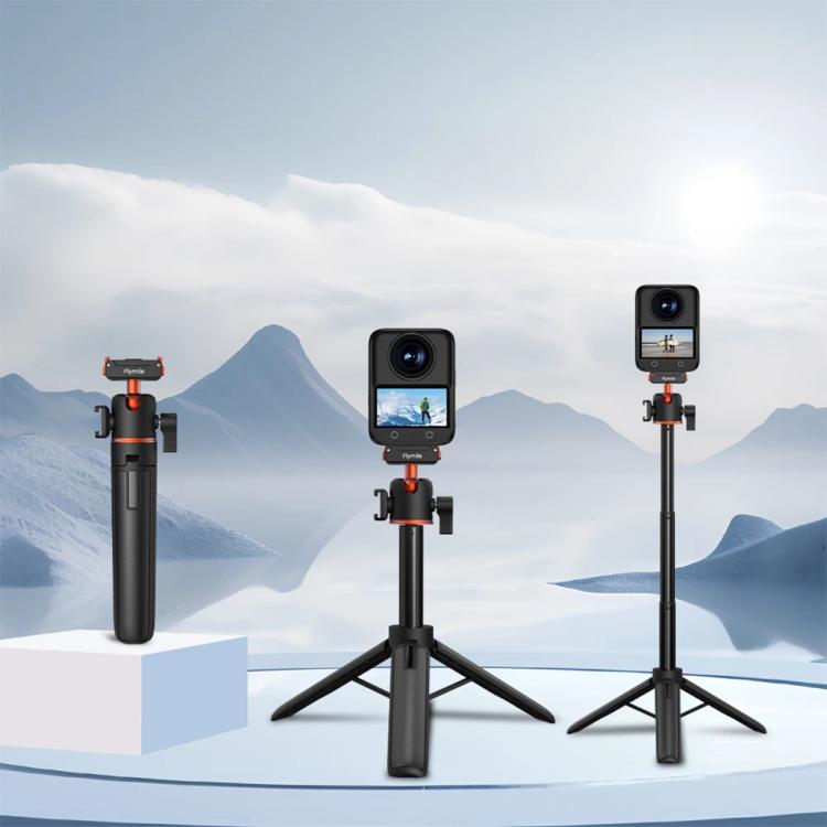 For DJI Osmo Action 3 / 4 / 5 Pro Flymile AC5012_5 Extended Selfie Stick Holder Magnetic Quick Release Tripod