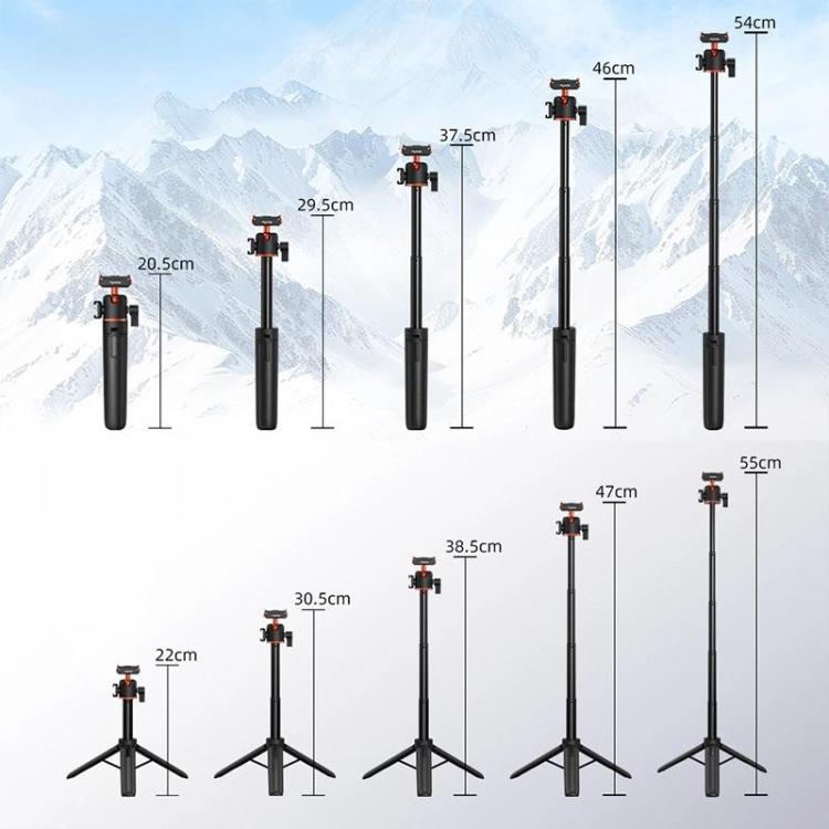 For DJI Osmo Action 3 / 4 / 5 Pro Flymile AC5012_5 Extended Selfie Stick Holder Magnetic Quick Release Tripod
