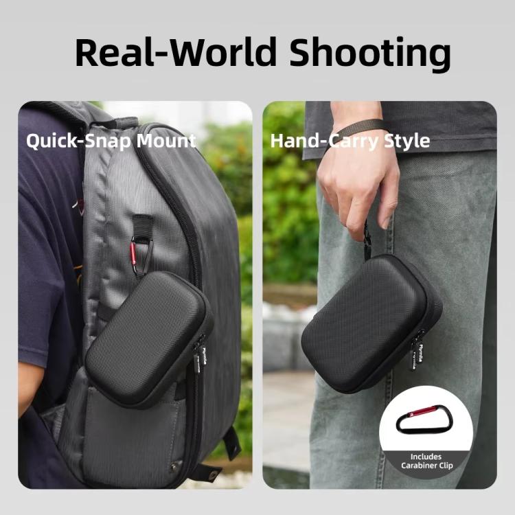 Flymile Carrying Case For DJI Osmo Action 5 Pro/4/3 Grip Cage Version Portable Handdbag - Black