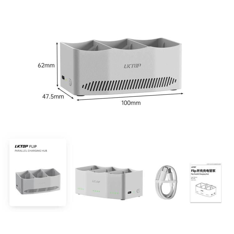 For DJI Flip LKTOP FC326 65W 3-Channel Battery Charge Manager