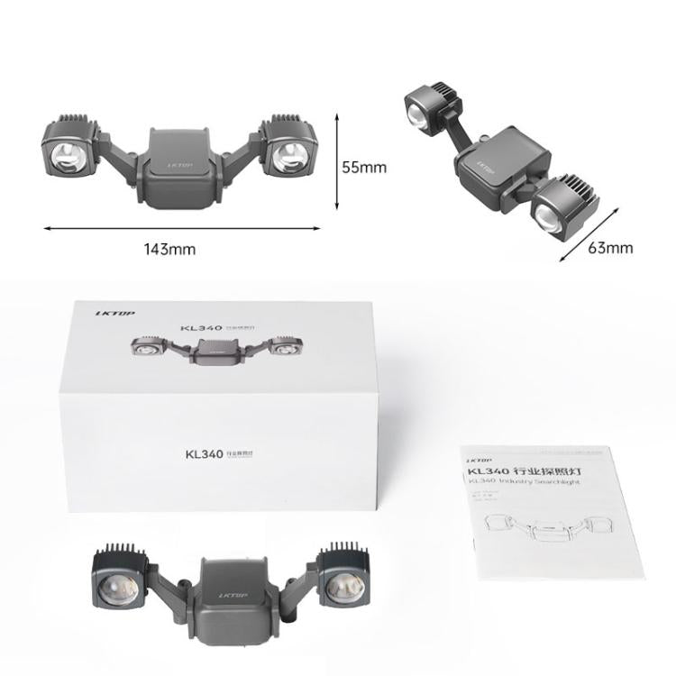For DJI Matrice 4E / 4T LKTOP KL340 40W Searchlight Drone Mounted Colorful Flashing Lamp