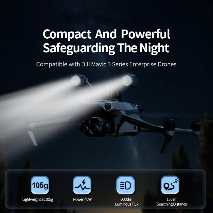 For DJl Mavic 3T / 3E LKTOP KL340 40W Searchlight Drone Mounted Colorful Flashing Lamp