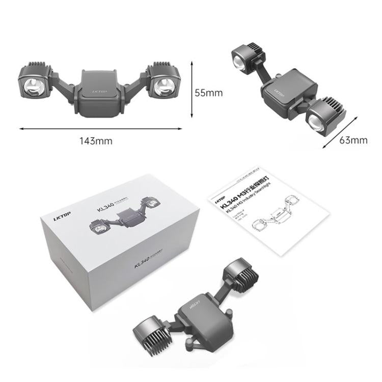 For DJl Mavic 3T / 3E LKTOP KL340 40W Searchlight Drone Mounted Colorful Flashing Lamp
