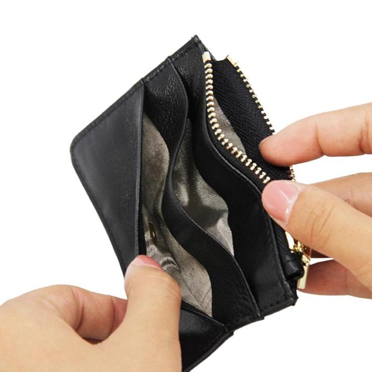 Ultra-Thin RFID Anti-Theft Card Holder Multi-Functional ID Document Clip Driver License Card Sleeve - Black