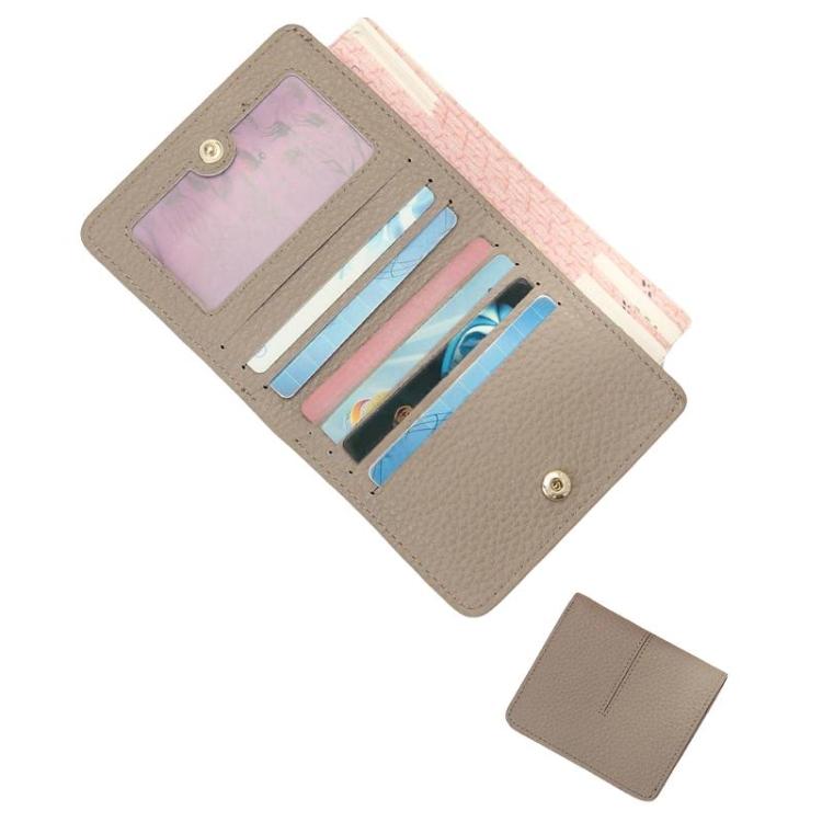 Simple Women Snap Wallet Ultra-Thin Multi-Card Slot Ladies Billfold