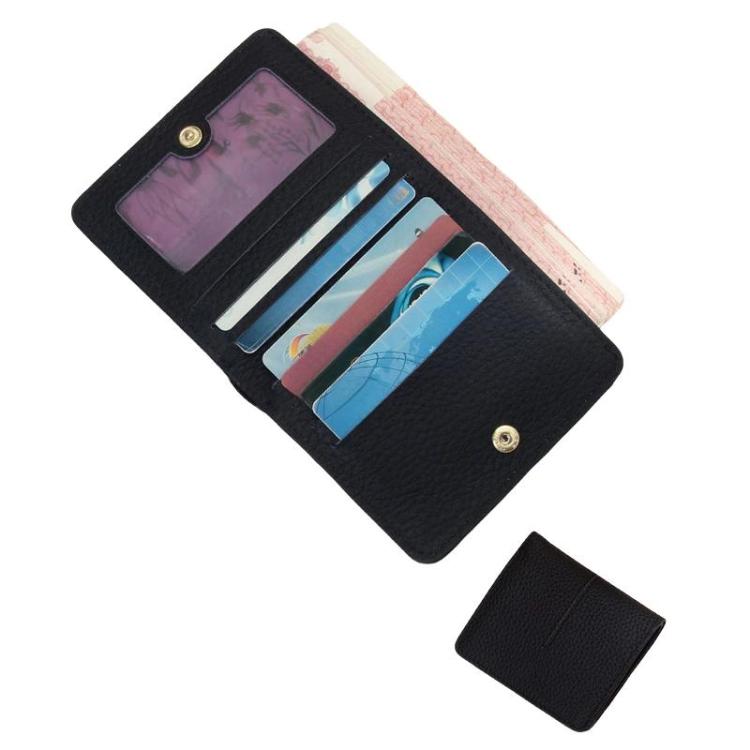 Simple Women Snap Wallet Ultra-Thin Multi-Card Slot Ladies Billfold