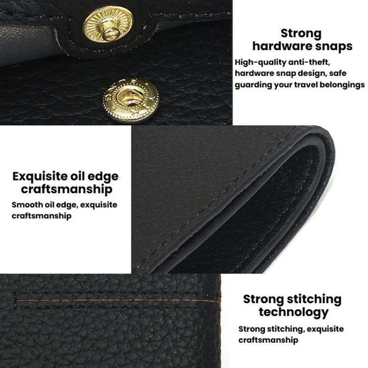Simple Women Snap Wallet Ultra-Thin Multi-Card Slot Ladies Billfold