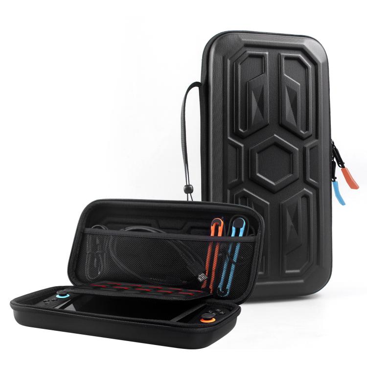 For Nintendo Switch 2 Mecha Style Hard Protective Case Portable Shockproof Carrying Storage Bag - Black