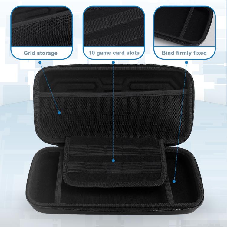 For Nintendo Switch 2 Mecha Style Hard Protective Case Portable Shockproof Carrying Storage Bag - Black
