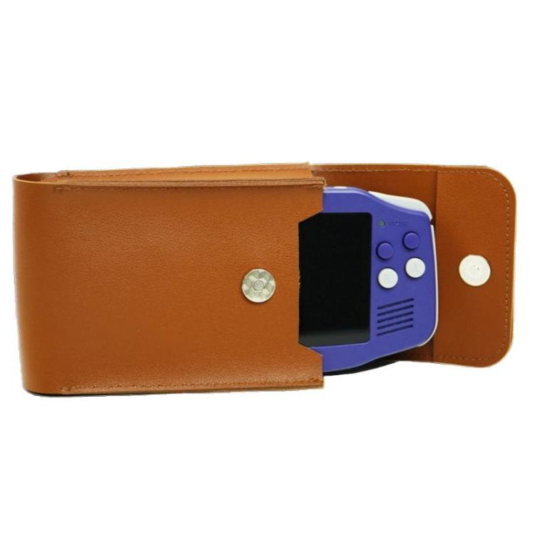 ANBERNIC RG34XX Handheld Game Console Storage Case Game Console Leather Cover - Brown