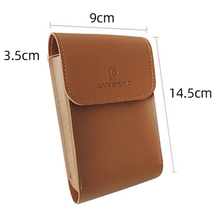ANBERNIC RG34XX Handheld Game Console Storage Case Game Console Leather Cover - Brown