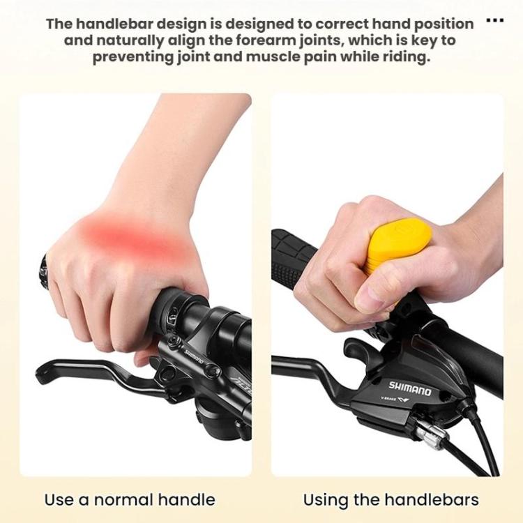 WEST BIKING Bicycle Riding Ergonomics Thumb Auxiliary Grip Handle
