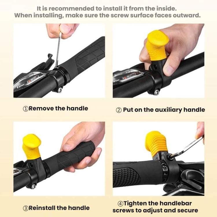 WEST BIKING Bicycle Riding Ergonomics Thumb Auxiliary Grip Handle